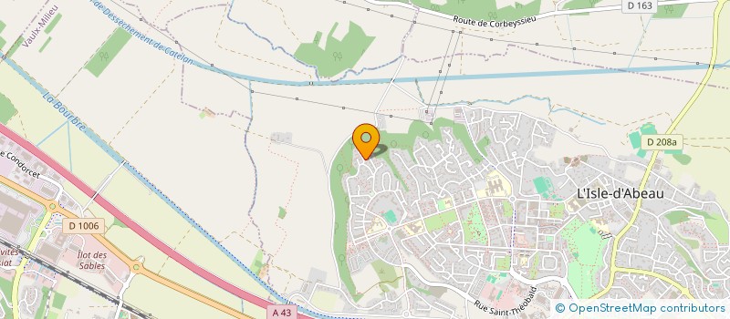 localisation de l'entreprise MF DEVELOPPEMENT  L'ISLE-D'ABEAU