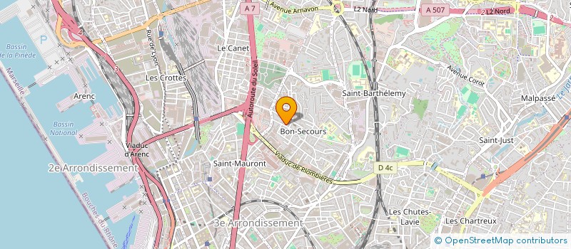localisation de l'entreprise MF DIFFUSION à MARSEILLE