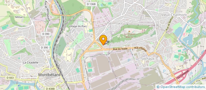 localisation de l'entreprise MF DIFFUSION à MONTBELIARD