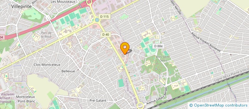 localisation de l'entreprise MF DISTRIBUTION à VILLEPINTE