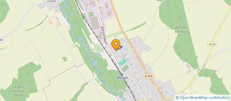 localisation de l'entreprise MF ELEC à MOREUIL