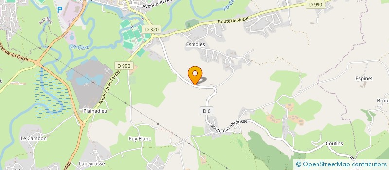 localisation de l'entreprise MF'ELEC à ARPAJON-SUR-CERE