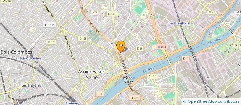 localisation de l'entreprise MF ELEC à GENNEVILLIERS