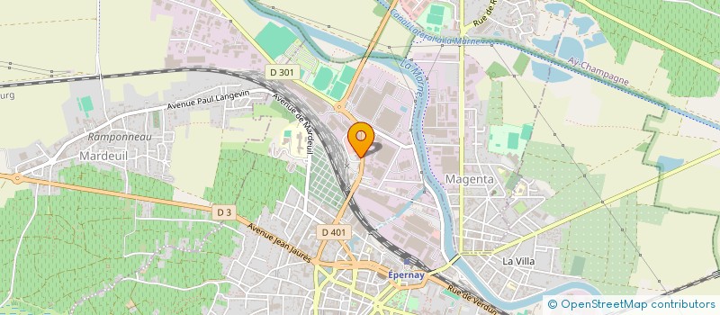 localisation de l'entreprise MF EPERNAY à EPERNAY