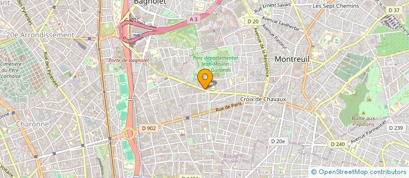 localisation de l'entreprise MF EXPO à MONTREUIL