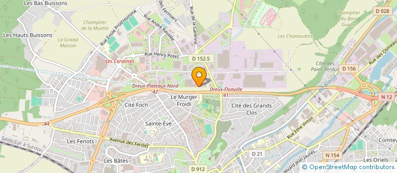 localisation de l'entreprise MF FIT à DREUX