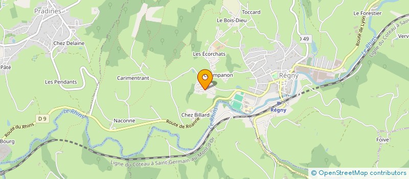 localisation de l'entreprise MF GARDE - CORPS  REGNY