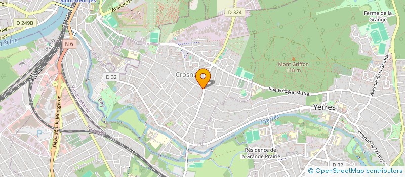 localisation de l'entreprise MF GESTION  CROSNE