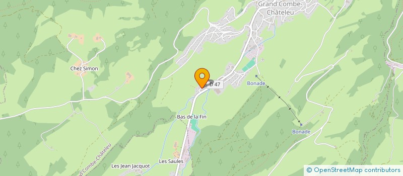 localisation de l'entreprise MF HABITAT  GRAND'COMBE CHATELEU