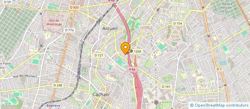 localisation de l'entreprise MF HOLDING  ARCUEIL