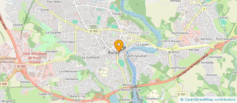 localisation de l'entreprise MF HOLDING à AURAY