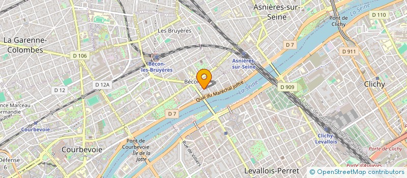 localisation de l'entreprise MF IDF à COURBEVOIE