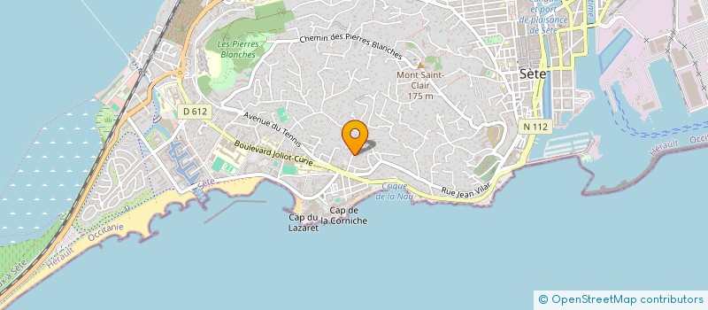 localisation de l'entreprise MF IMMO à SETE