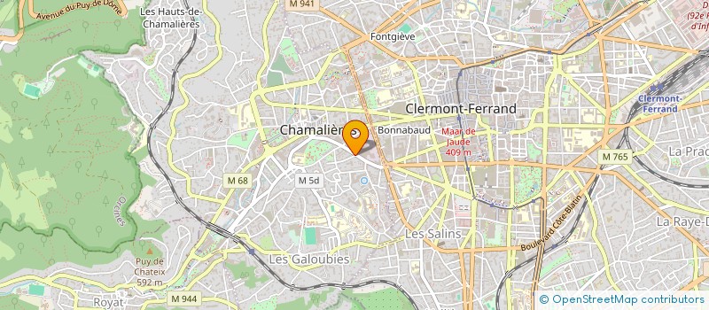 localisation de l'entreprise MF IMMO  CHAMALIERES