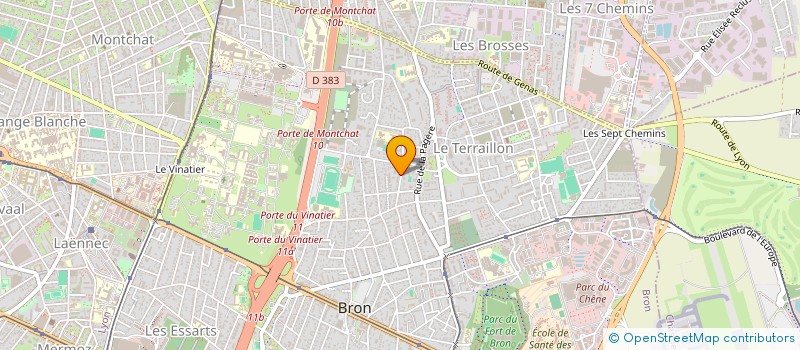 localisation de l'entreprise MF IMMO  BRON