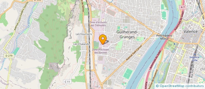 localisation de l'entreprise MF IMMOBILIER à GUILHERAND-GRANGES