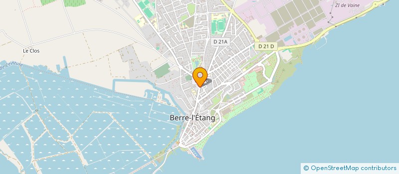 localisation de l'entreprise MF IMMOBILIER à BERRE-L'ETANG