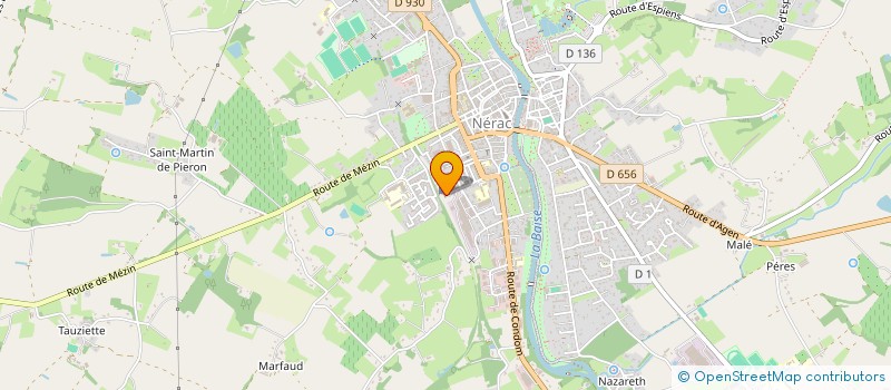 localisation de l'entreprise MF INDUSTRIE à NERAC