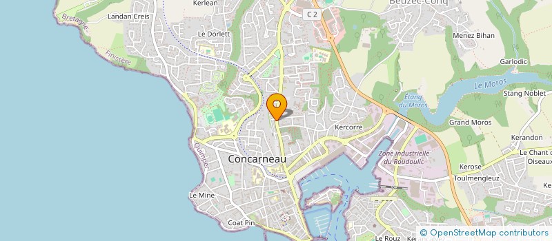 localisation de l'entreprise MF INVESTISSEMENTS à CONCARNEAU