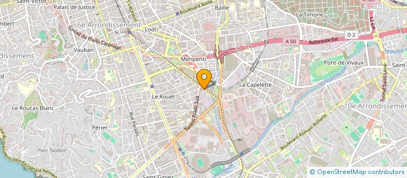 localisation de l'entreprise MF KINE à MARSEILLE