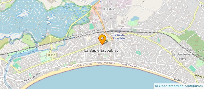 localisation de l'entreprise MF LA BAULE à LA BAULE-ESCOUBLAC