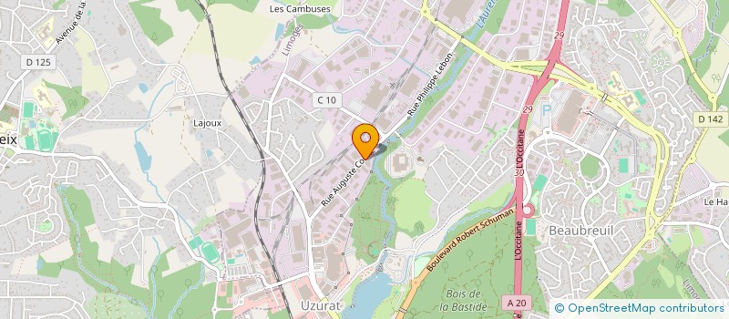 localisation de l'entreprise MF LIMOGES à LIMOGES