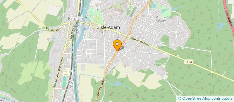 localisation de l'entreprise MF LOGISTIQUE à L'ISLE-ADAM
