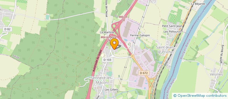 localisation de l'entreprise MF MACONNERIE à MACON