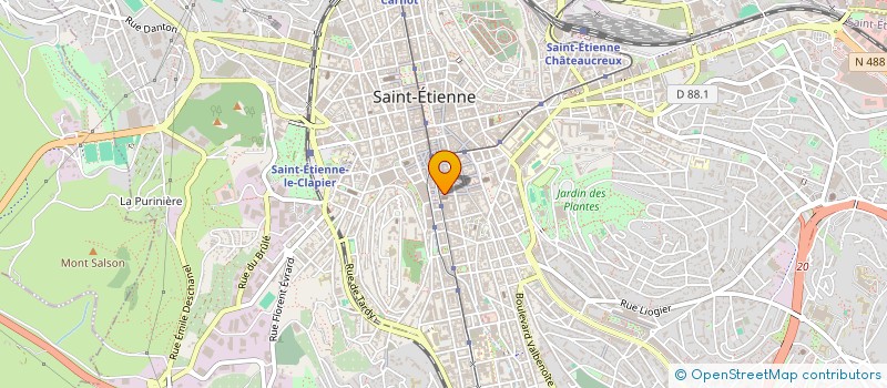 localisation de l'entreprise MF MANAGEMENT  SAINT-ETIENNE