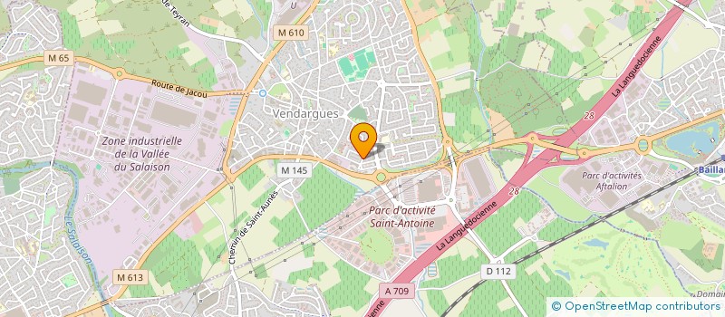 localisation de l'entreprise MF MARTINEZ à VENDARGUES