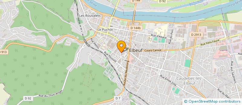 localisation de l'entreprise MF MENUISERIE à ELBEUF