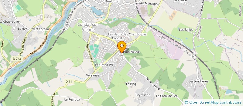 localisation de l'entreprise MF MIDI  CONDAT-SUR-VIENNE