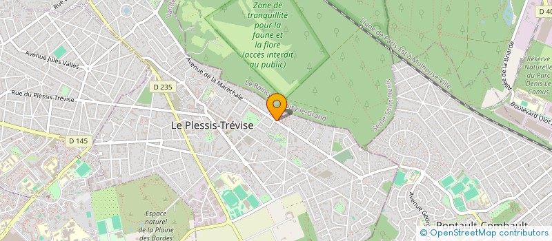 localisation de l'entreprise MF MOTORS  LE PLESSIS-TREVISE