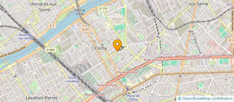 localisation de l'entreprise MF PARTNER à CLICHY