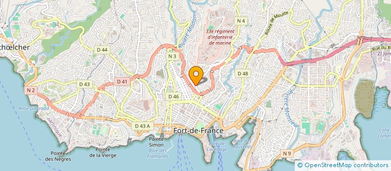 localisation de l'entreprise MF PATRIMOINE à FORT-DE-FRANCE