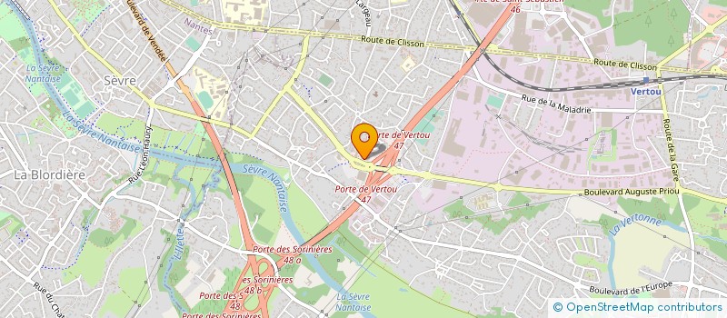 localisation de l'entreprise MF PESSAC 33  VERTOU