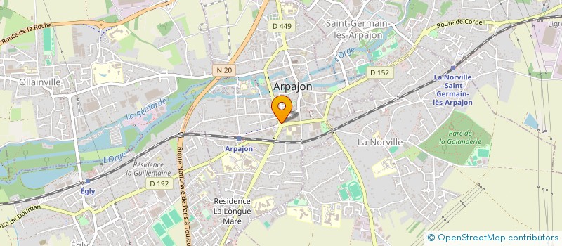 localisation de l'entreprise MF PIZZA à ARPAJON