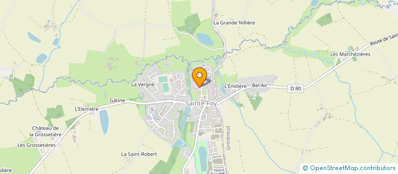 localisation de l'entreprise MF PLAQUISTE à SAINTE-FOY