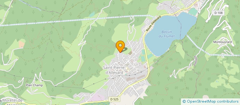 localisation de l'entreprise MF PLOMBERIE  LE MOUTARET