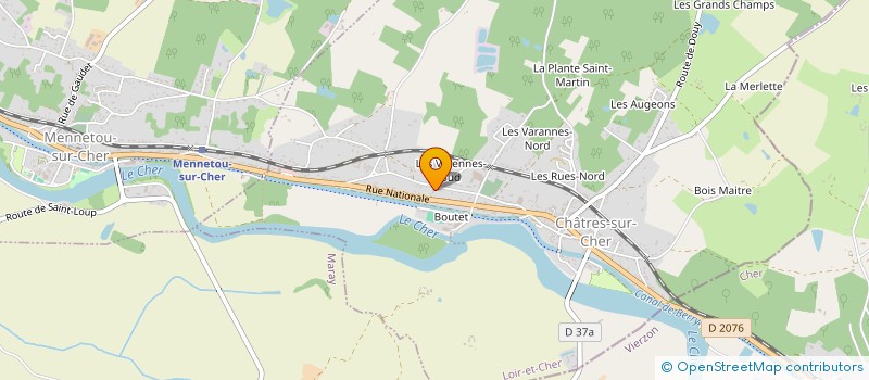 localisation de l'entreprise MF PLOMBERIE CHAUFFAGE CLIMATISATION  CHATRES SUR CHER