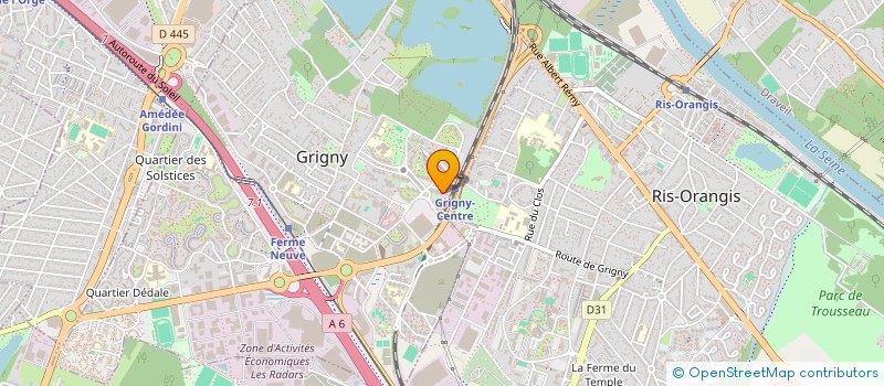 localisation de l'entreprise MF PRO  GRIGNY