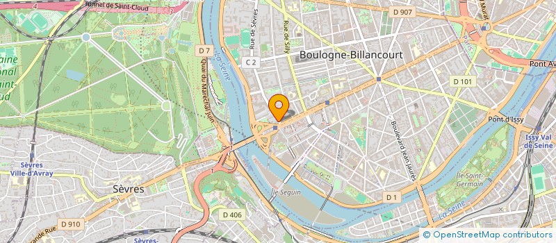 localisation de l'entreprise MF PRODUCTIONS à BOULOGNE-BILLANCOURT