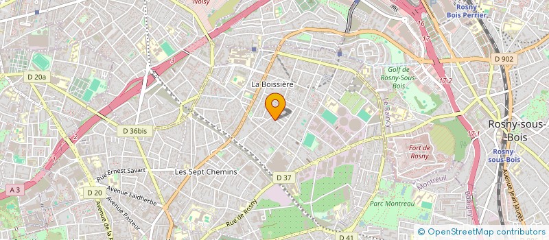 localisation de l'entreprise MF PROPRETE à MONTREUIL