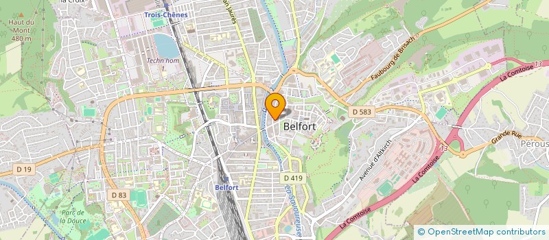 localisation de l'entreprise MF RACING à BELFORT