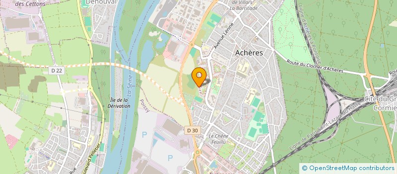 localisation de l'entreprise MF RENOVATION  ACHERES