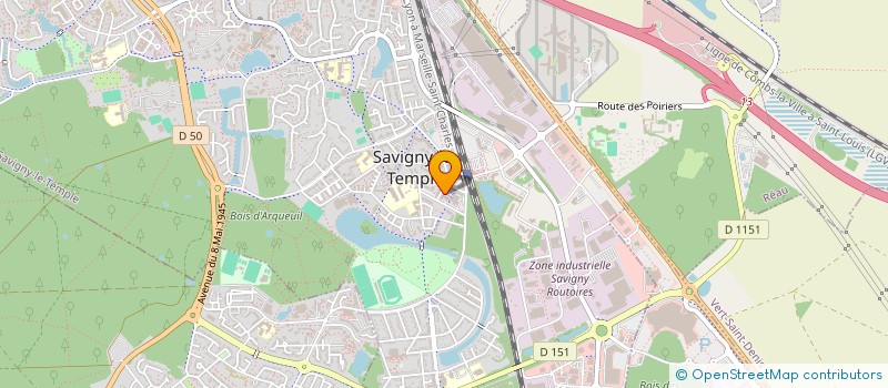 localisation de l'entreprise MF SAV 77  SAVIGNY-LE-TEMPLE