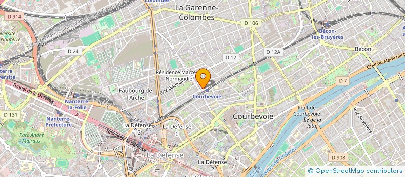 localisation de l'entreprise MF SEBASTOPOL à COURBEVOIE