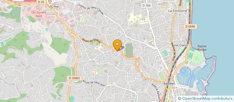 localisation de l'entreprise MF SERVICES à ANTIBES