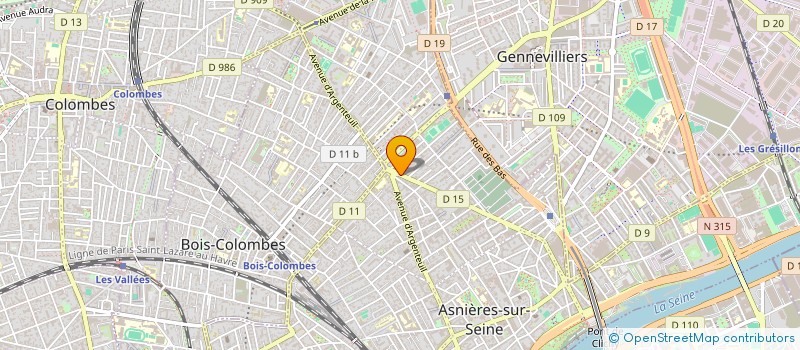 localisation de l'entreprise MF SERVICES  ASNIERES-SUR-SEINE