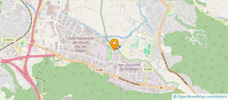 localisation de l'entreprise MF SOLUTION COURTAGE  GEMENOS